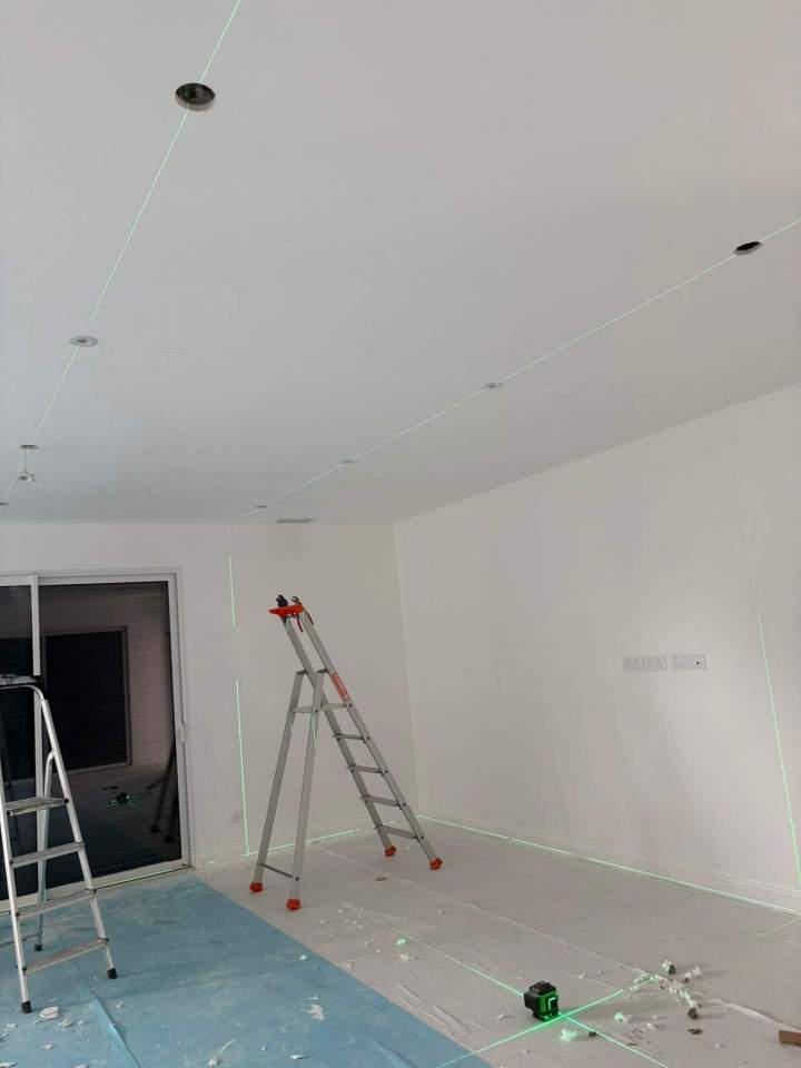 Chantier installation éclairage Mont de Marsan